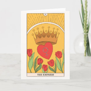 Kaiserin-Tarotkarte Major Arcana weibliche Energie Feiertagskarte
