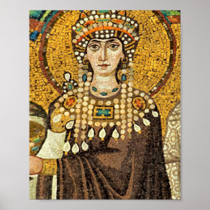 Kaiserin Theodora Mosaik Poster