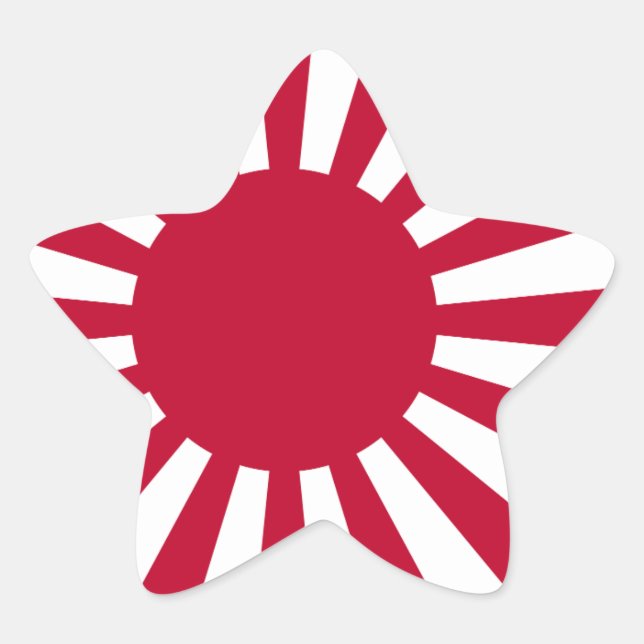 Kaiserliche Abzeichen der japanischen Marine Stern-Aufkleber (Vorderseite)