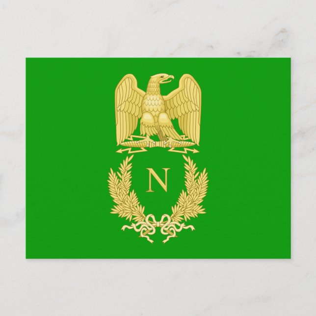 Kaiserliche Emblem von Napoleon I. Postkarte (Vorderseite)