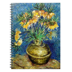 Kaiserliche Fritillare Kupfer Vase Van Gogh Spiral Notizblock