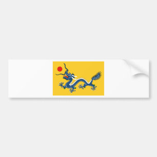 Kaiserliche gelbe Drache-Flagge, Qing Dynastie Autoaufkleber