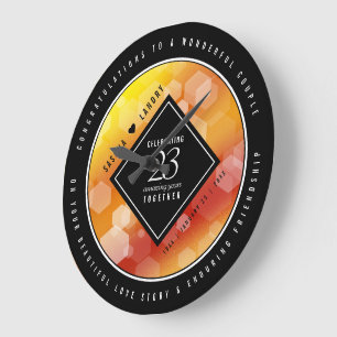 Kaiserliche Hochzeit zum 23. Mal Große Wanduhr