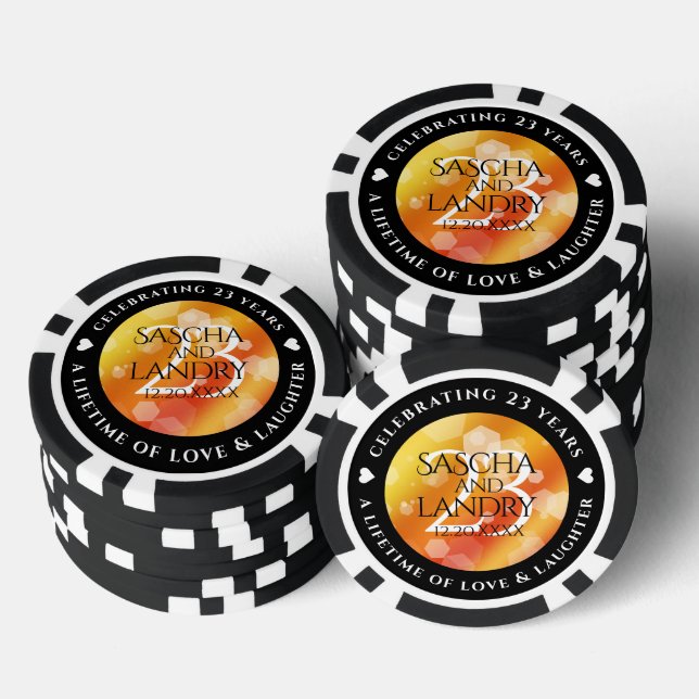 Kaiserliche Hochzeit zum 23. Mal Pokerchips (Stapel)