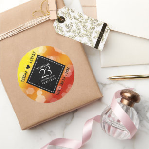 Kaiserliche Hochzeit zum 23. Mal Runder Aufkleber