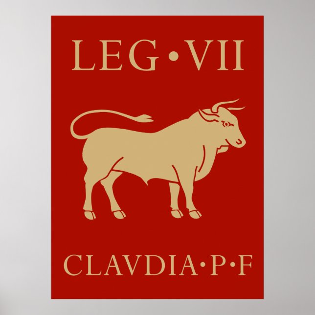Kaiserliche Römische Armee - Legio VII Claudia Poster (Vorne)