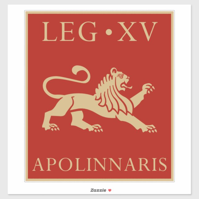 Kaiserliche Römische Armee - Legio XV Apollinaris Aufkleber (Blatt)