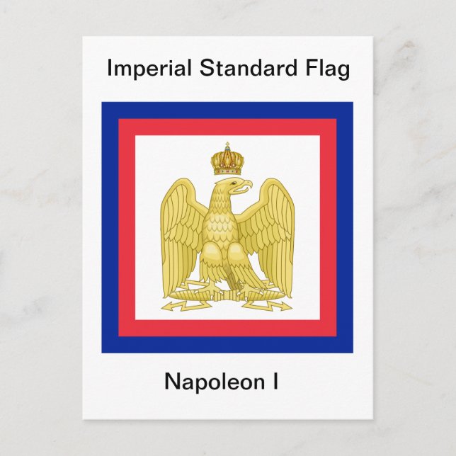 Kaiserliche Standardflagge Napoleon I Postkarte (Vorderseite)