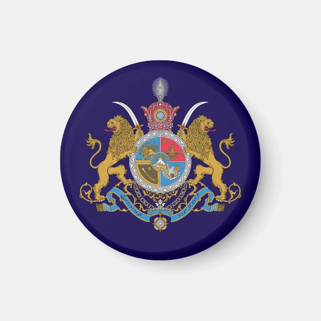 Kaiserliche Wappen Irans (1925-1979) Magnet (Vorne)