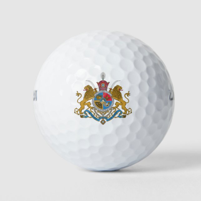 Kaiserliche Wappen Irans (1925-1979) Magnet Golfball (Vorderseite)