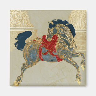 Kaiserliches Goldenes Pferd Magnet
