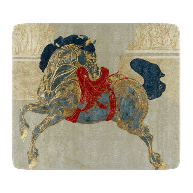 Kaiserliches Goldenes Pferd Schneidebrett (Vorderseite)
