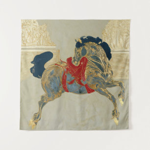 Kaiserliches Goldenes Pferd Wandteppich