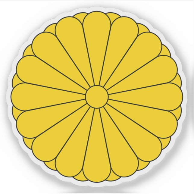 Kaiserliches Siegel Japans Aufkleber (Vorderseite)