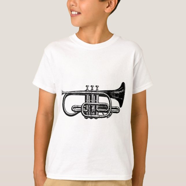 Kaisermessingkornett - Musikinstrument T-Shirt (Vorderseite)