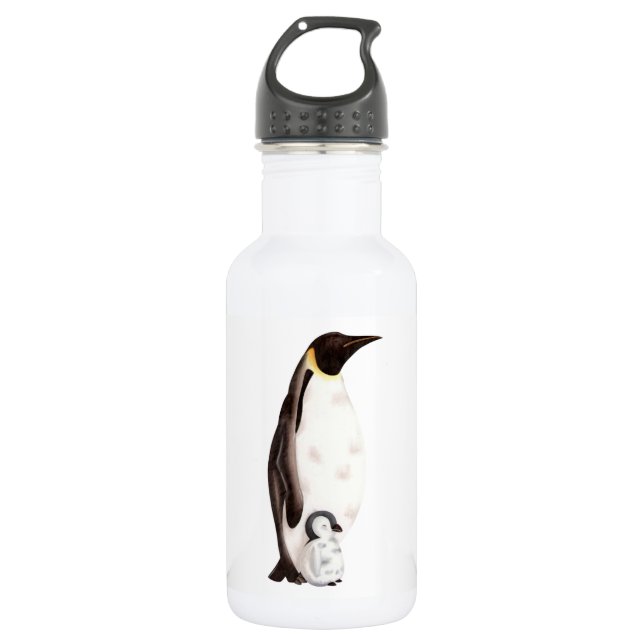 Kaiserpinguin Edelstahlflasche (Vorderseite)