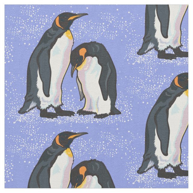 Kaiserpinguine Stoff (Nahaufnahme)