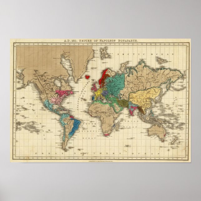 Kaiserreich Napoleon Bonaparte 1811 AD Poster (Vorne)