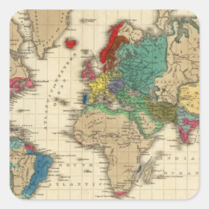 Kaiserreich Napoleon Bonaparte 1811 AD Quadratischer Aufkleber