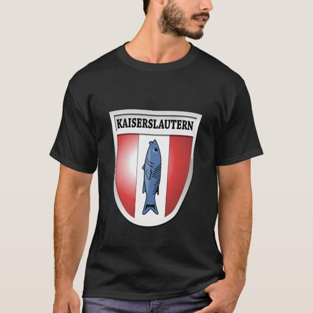 Kaiserslautern-Wappen das dunkle T-Shirt0011 der T-Shirt (Vorderseite)