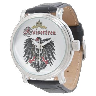 Kaisertreu - Kaiserreich Wappen Adler Armbanduhr