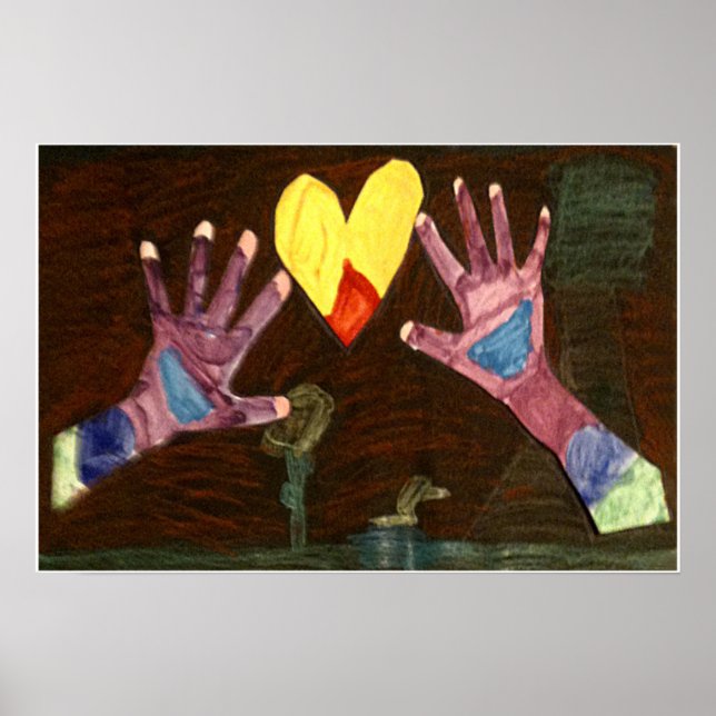 Kaitlyn HANDS Art1569a1a MUSEUM Zazzle Geschenke Poster (Vorne)