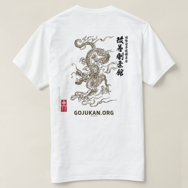 Kaizen Gojukan Chinese Dragon T T - Shirt (Design Rückseite)