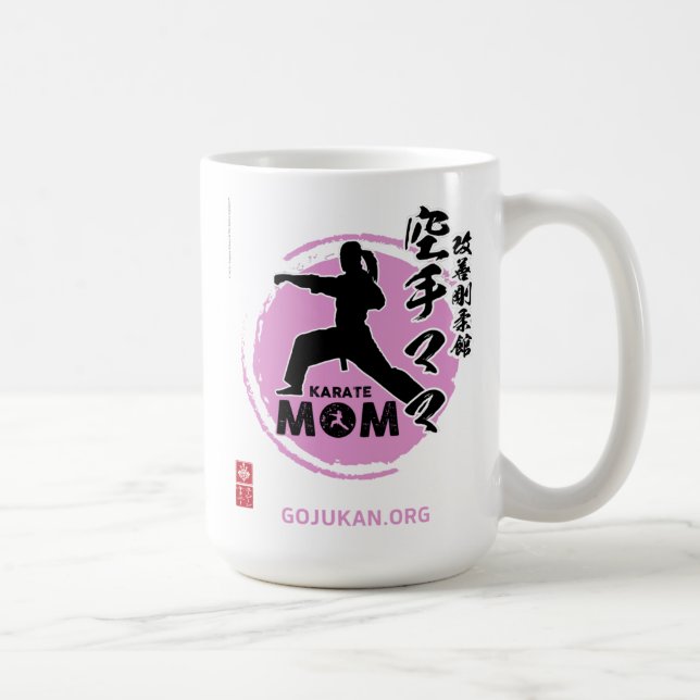 Kaizen Gojukan Karate Mama Kaffee Tasse (pink) (Rechts)