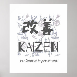 Kaizen - Kontinuierliche Verbesserung Poster