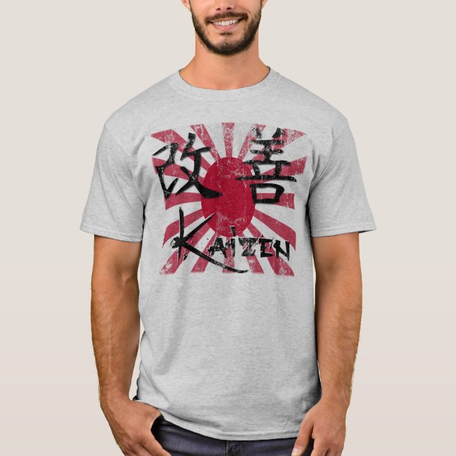 Kaizen - Retro Art T-Shirt (Vorderseite)