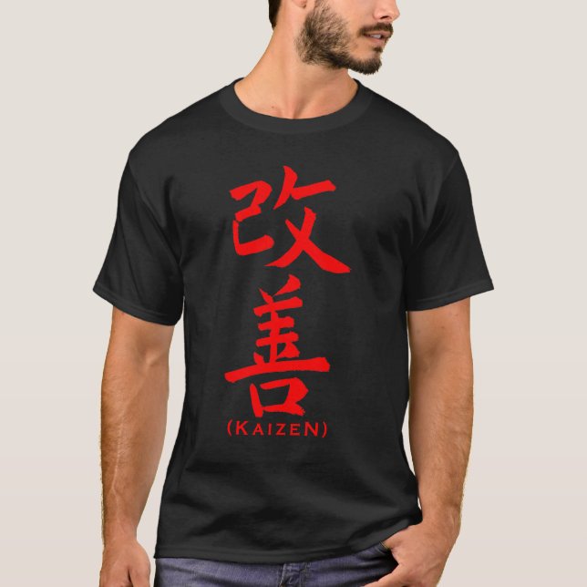 Kaizen Schablone T-Shirt (Vorderseite)