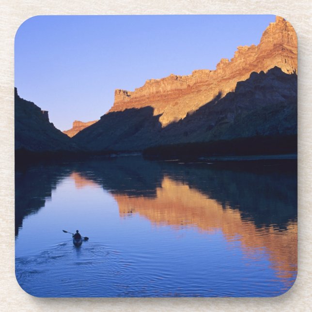 Kajak am Colorado-Fluss auf Spanisch Getränkeuntersetzer (Vorderseite)