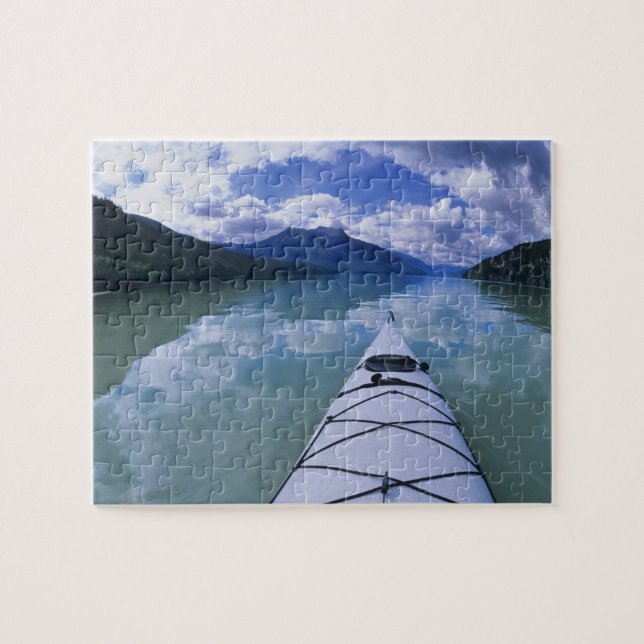 Kajak am Ende des Azurblau-Sees in Wells Puzzle (Horizontal)