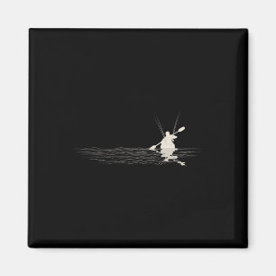 Kajak-Angeln Grafik Kajak-Angler Kajaking Fisch Magnet