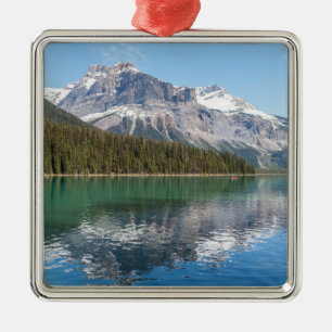 Kajak auf dem berühmten Emerald Lake - Yoho NP, Ka Ornament Aus Metall