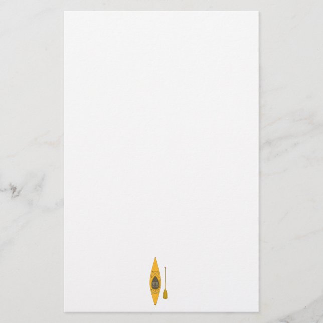 Kajak Briefpapier (Vorderseite)