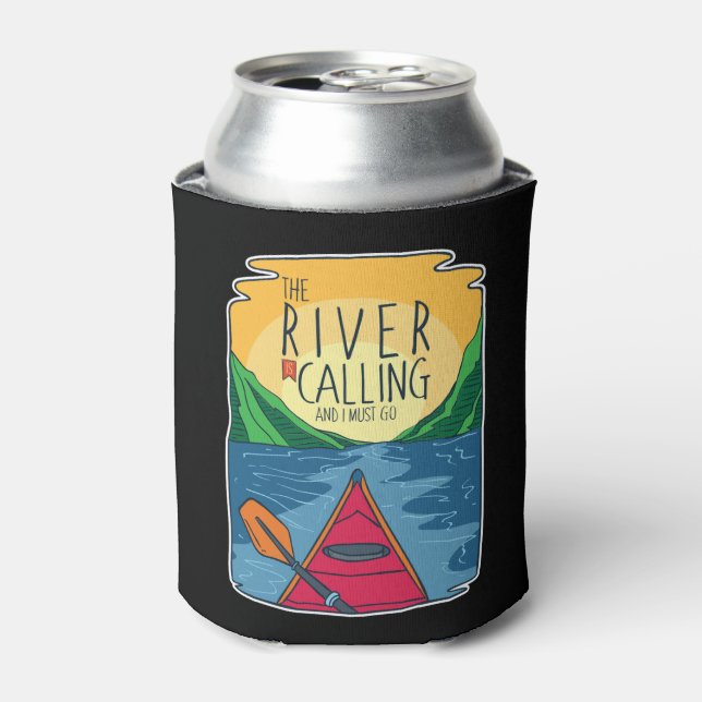 Kajak - Der Fluss ruft und ich muss gehen Dosenkühler (Kanne Vorderseite)