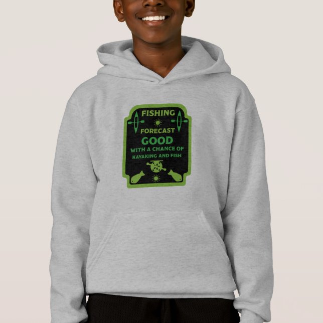 Kajak Fisch und Camp Angelgeschenke hoodie (Vorderseite)
