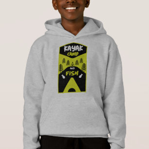 Kajak Fisch und Camp Angelgeschenke hoodie