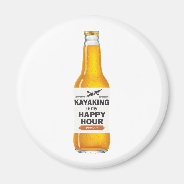 Kajak ist meine glückliche Stunde Magnet (Vorne)