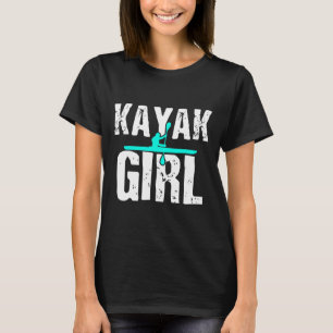 Kajak Kajakfahren Bootfahren Geschenk Wasser Ruder T-Shirt