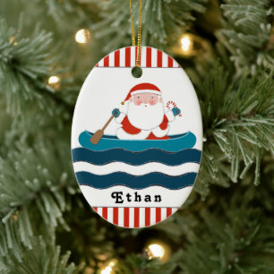 Kajak Kanu Camping 2023 Keramik Ornament