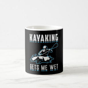 Kajak lässt mich das Kayak-Boot segeln Kaffeetasse