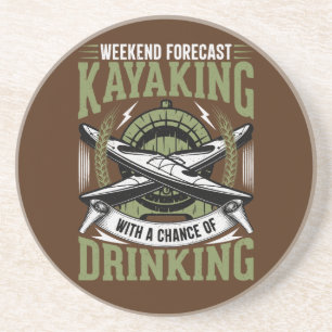 Kajak mit der Chance zu trinken Getränkeuntersetzer