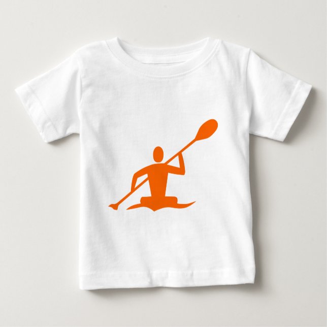 Kajak - Orange Baby T-shirt (Vorderseite)