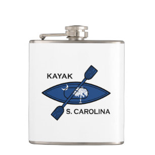 Kajak South Carolina Flagge Flachmann