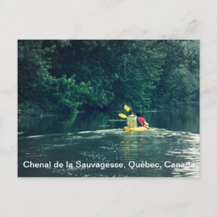 Kajakers in Quebec, Kanada Postkarte