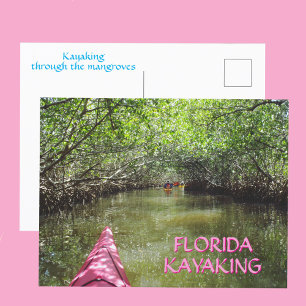 Kajakfahren durch die Mangroven - Florida-Abenteue Postkarte