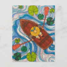 Kajakfahren in einem Fluss