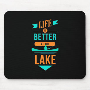 Kajakfahren ist am See besser Mousepad